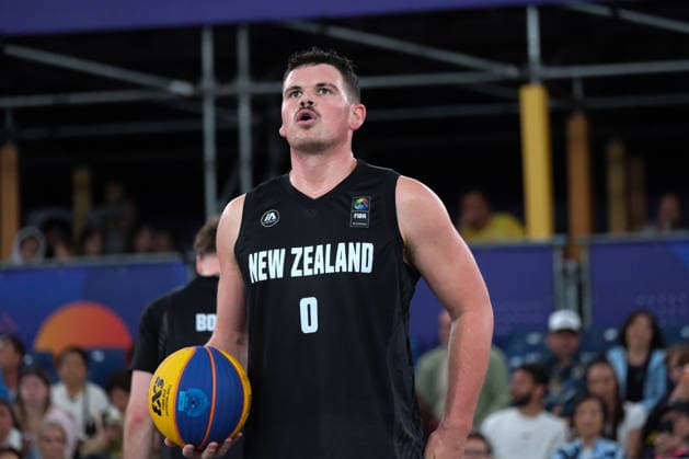 June 5, 2026, Warsaw, Masovian Voivodeship, Poland: New Zealand s AIDAN TONGE (0) at the free throw line during a FIBA 3x3 Basketball World Cup men s last 16 game between Latvia and New Zealand in Warsaw, Poland. Warsaw Poland - ZUMAk204 20260605_zip_k204_063 Copyright: xRomanxKozielx