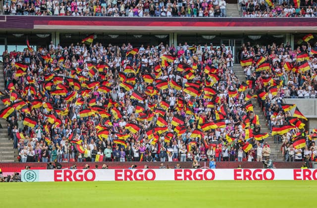 GER, Cologne, Germany vs Norway, international match, football, FIFA, 2026 2027 season, World Cup qualification, Rhein Energie Stadium, 5 match day in the picture joy, jubilation and emotions, Germany celebrates group victory and qualification for the World Cup in Brazil, fans DFB DFL REGULATIONS PROHIBIT ANY USE OF PHOTOGRAPHS AS IMAGE SEQUENCES AND OR QUASI VIDEO, 05 06 2026 Copyright: HMBxMedia HendrikxHamelau