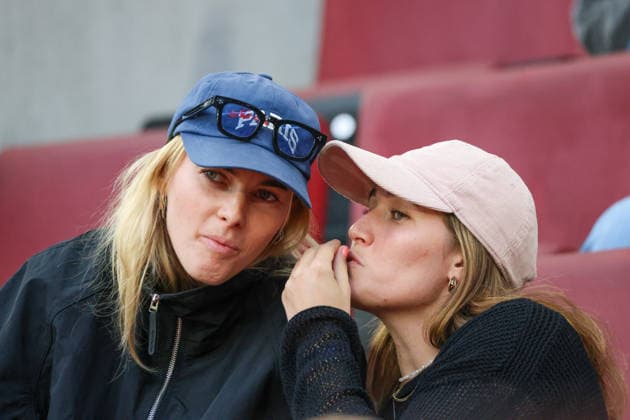Cologne, Germany 05 06 2026 World Cup qualifier Germany vs. Norway In the picture from left Laura Freigang Germany and Sydney Lohmann Germany, both not nominated for the international match, in the stands in Cologne Copyright: HMBxMedia MadeleinexFantini
