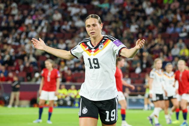 Cologne, Germany 05 06 2026 World Cup qualifier Germany vs Norway In the picture Klara Bühl Buehl Germany Copyright: HMBxMedia MadeleinexFantini