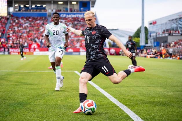 June 5, 2026, Montreal, Pq, Canada: Canada s Liam Millar (11) shoots against the Republic of Ireland during first half International Friendly, Länderspiel, Nationalmannschaft soccer action in Montreal, on Friday, June 6, 2026. Canada News - June 5, 2026  - ZUMAc35_ 20260605_zaf_c35_110 Copyright: xChristopherxKatsarovx