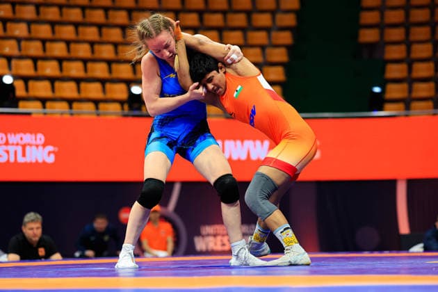 Wrestling Ranking Series Ulaanbaatar Open 53kg WW Andreea Beatrice Ana ROU df Muskan Muskan IND Copyright: xKostadinxAndonovx xUnitedxWorldxWrestlingx Kostadin Andonov United World Wrestling
