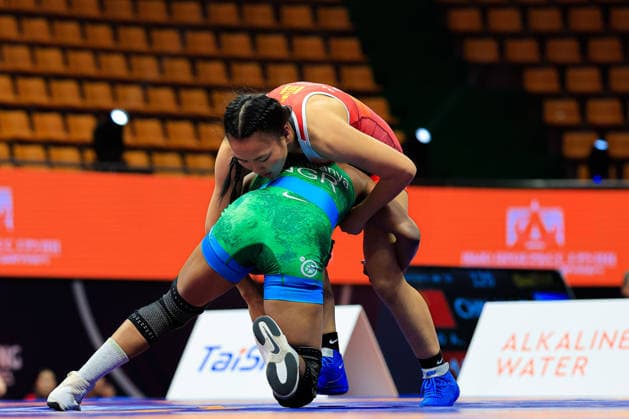 Wrestling Ranking Series Ulaanbaatar Open 53kg WW Christianah Tolulope Ogunsanya NGR df Tsovoo Gankhuyag MGL Copyright: xKostadinxAndonovx xUnitedxWorldxWrestlingx Kostadin Andonov United World Wrestling