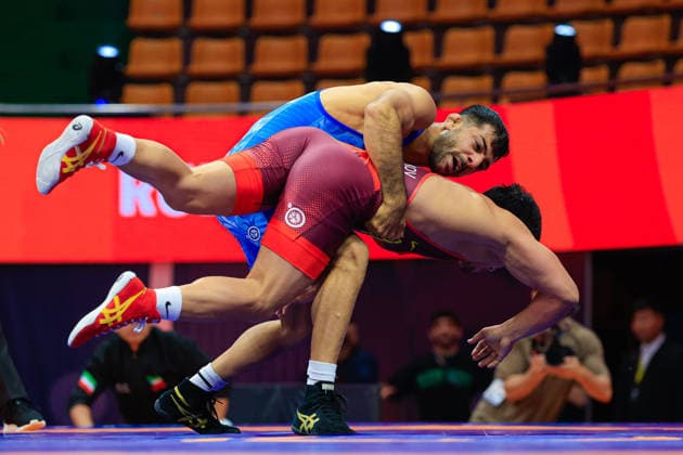Wrestling Ranking Series Ulaanbaatar Open 63kg GR Mohammad Mahdi Abbas Keshtkar IRI df Zholaman Sharshenbekov KGZ Copyright: xKostadinxAndonovx xUnitedxWorldxWrestlingx Kostadin Andonov United World Wrestling