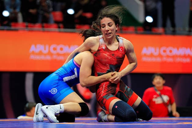 Wrestling Ranking Series Ulaanbaatar Open 50kg WW Miyu Nakamura JPN df Evin Demirhan TUR Copyright: xKostadinxAndonovx xUnitedxWorldxWrestlingx Kostadin Andonov United World Wrestling