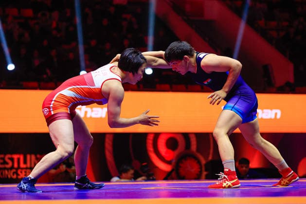 Wrestling Ranking Series Ulaanbaatar Open 57kg WW Manisha Manisha IND df Il Sim Son PRK Copyright: xKostadinxAndonovx xUnitedxWorldxWrestlingx Kostadin Andonov United World Wrestling