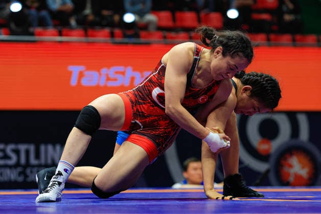 Wrestling Ranking Series Ulaanbaatar Open 59kg WW Bolortuya Khurelkhuu MGL df Bediha Gun TUR Copyright: xKostadinxAndonovx xUnitedxWorldxWrestlingx Kostadin Andonov United World Wrestling
