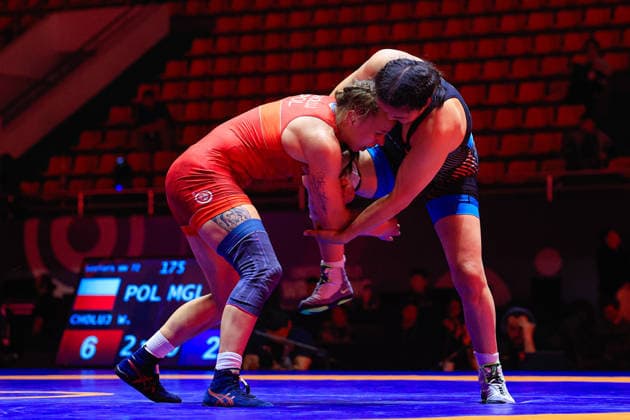 Wrestling Ranking Series Ulaanbaatar Open 72kg WW Wiktoria Choluj POL df Bolortungalag Zorigt MGL Copyright: xKostadinxAndonovx xUnitedxWorldxWrestlingx Kostadin Andonov United World Wrestling