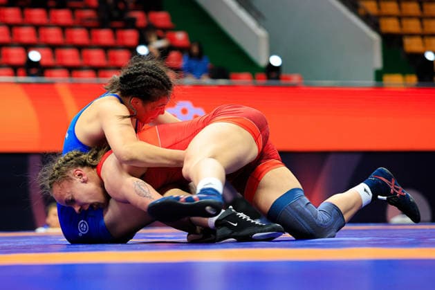 Wrestling Ranking Series Ulaanbaatar Open 72kg WW Wiktoria Choluj POL df Odgerel Erdene Ochir MGL Copyright: xKostadinxAndonovx xUnitedxWorldxWrestlingx Kostadin Andonov United World Wrestling