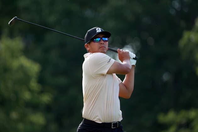 Memorial Tournament presented by Workday DUBLIN, OH - JUNE 05: Kurt Kitayama of Chico, California hits from the 18th tee during the second round of the Memorial Tournament presented by Workday at Muirfield Village Golf Club on June 5, 2026 in Dublin, Ohio. Dublin Ohio United States  Copyright: xAmyxLemusx originalFilename:lemus-memorial260605_npZf5.jpg