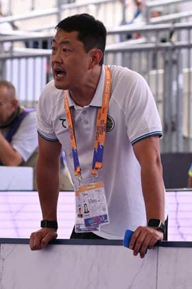 CONTACT - Taekwondo - World Taekwondo Rome Grand Prix 2026 Photo by IPA ABACAPRESS.COM85365941 - Coach of Ozoda SOBIRJONOVA (UZB) during quarter finals round Women -67kg of World Taekwondo Grand Prix at Foro Italico, June 5, 2026, Rome, Italy. Roma Italy  Copyright: xIPAxSport ABACAx