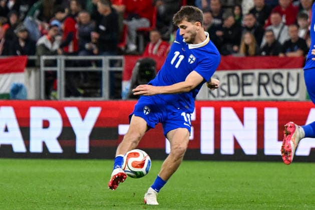 FOOTBALL - Friendly - Hungary vs Finland Photo by IPA ABACAPRESS.COM85366128 - Adam Marhiev (Finland) during the UEFA friendly match between Hungary vs Finland, 5th June 2026 at the Puskas Arena, Budapest, Hungary Budapest Hungary  Copyright: xIPAxSport ABACAx