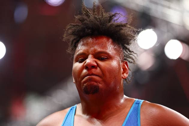 World Ranking Series Ulaanbaatar Open 130kg GR Moises Salvador Perez Hellburg VEN Copyright: xJakexKirkmanx xUnitedxWorldxWresx Jake Kirkman United World Wres