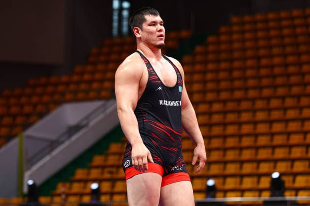 World Ranking Series Ulaanbaatar Open 130kg GR Olzhas Syrlybay KAZ Copyright: xJakexKirkmanx xUnitedxWorldxWresx Jake Kirkman United World Wres