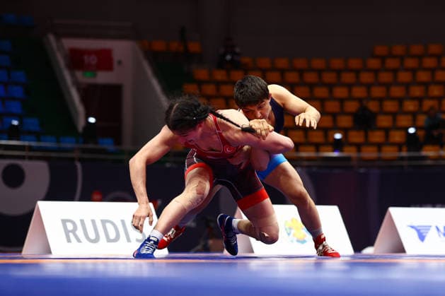 World Ranking Series Ulaanbaatar Open 57kg WW Manisha Manisha IND df Elvira Suleyman TUR Copyright: xJakexKirkmanx xUnitedxWorldxWrestlingx Jake Kirkman United World Wrestling