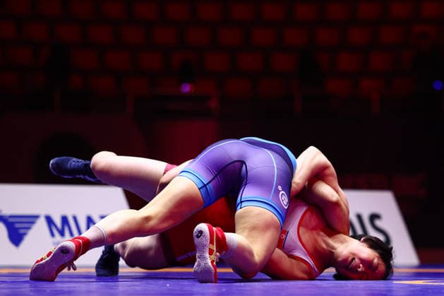 World Ranking Series Ulaanbaatar Open 57kg WW Manisha Manisha IND df Il Sim Son PRK Copyright: xJakexKirkmanx xUnitedxWorldxWresx Jake Kirkman United World Wres
