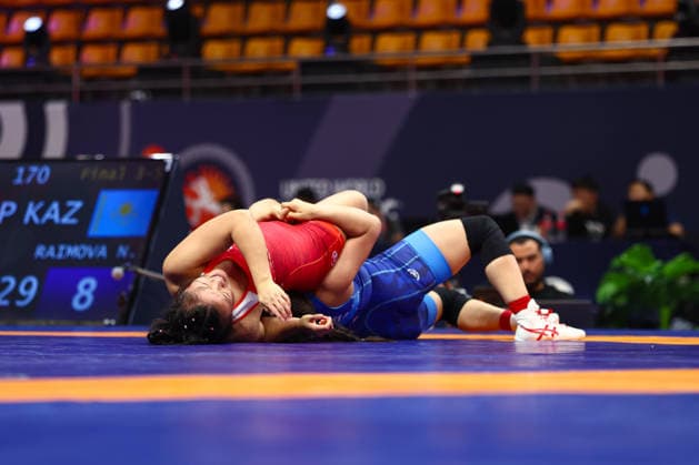 World Ranking Series Ulaanbaatar Open 57kg WW Nilufar Raimova KAZ df Danielle Sue Ching Lim SGP Copyright: xJakexKirkmanx xUnitedxWorldxWresx Jake Kirkman United World Wres