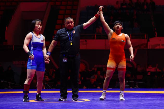 World Ranking Series Ulaanbaatar Open 59kg WW Neha Neha IND df Pyol Hong PRK Copyright: xJakexKirkmanx xUnitedxWorldxWresx Jake Kirkman United World Wres