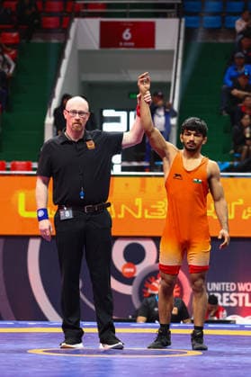 World Ranking Series Ulaanbaatar Open 60kg GR Sahil Sahil IND Copyright: xJakexKirkmanx xUnitedxWorldxWresx Jake Kirkman United World Wres