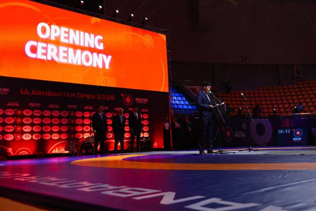 World Ranking Series Ulaanbaatar Open Opening ceremony Copyright: xJakexKirkmanx xUnitedxWorldxWresx Jake Kirkman United World Wres