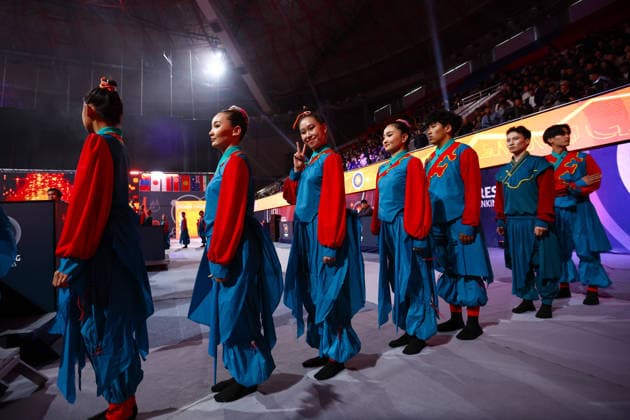 World Ranking Series Ulaanbaatar Open Opening ceremony Copyright: xJakexKirkmanx xUnitedxWorldxWrestlingx Jake Kirkman United World Wrestling