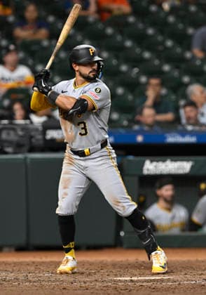 June 2, 2026, Houston, Texas, United States: Pittsburgh Pirates third baseman Nick Gonzales (3) bats in the ninth inning during an MLB, Baseball Herren, USA game against the Houston Astros on Tuesday June 2, 2026 at Daikin Park in Houston, Texas. The Pirates defeated the Astros 10-6. Houston United States - ZUMAw132 20260602_zap_w132_124 Copyright: xTomxWalkox