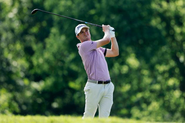 DUBLIN, OH - JUNE 05: Justin Thomas of United States of America plays a tee shot at the eighteenth hole during the second round of the Memorial Tournament presented by Workday 2026 on June 05, 2026 at Muirfield Village Golf Club in Dublin, Ohio. (Photo by Joe Robbins Icon Sportswire) GOLF: JUN 05 PGA, Golf Herren the Memorial Tournament presented by Workday EDITORIAL USE ONLY Icon5732606050722