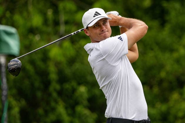 June 5, 2026, Dublin, Ohio, U.S: Ludvig Aberg tees off on 15 during the second round of The Memorial Tournament at Muirfield Village Golf Club, Dublin, Ohio. PGA, Golf Herren Tour 2026 - The Memorial Tournament - Second Round  - ZUMAs304 20260605_zaf_s304_042 Copyright: xScottxStuartx