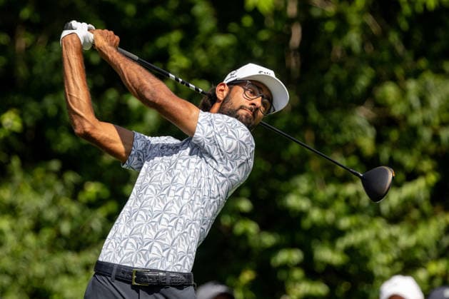 June 5, 2026, Dublin, Ohio, U.S: Akshay Bhatia hits his tee shot at 15 during the second round of The Memorial Tournament at Muirfield Village Golf Club, Dublin, Ohio. PGA, Golf Herren Tour 2026 - The Memorial Tournament - Second Round  - ZUMAs304 20260605_zaf_s304_048 Copyright: xScottxStuartx