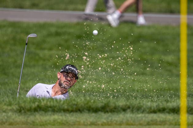 June 5, 2026, Dublin, Ohio, U.S: Brian Harman hits from the sand at 8 during the second round of The Memorial Tournament at Muirfield Village Golf Club, Dublin, Ohio. Dublin U.S - ZUMAs304 20260605_zaf_s304_071 Copyright: xScottxStuartx