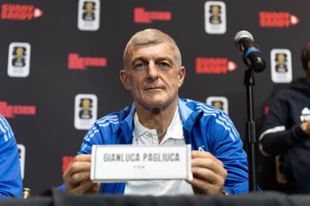 June 5, 2026, Toronto, Ontario, Canada: Gianluca Pagliuca, Italian football FIFA legend speaks during a press conference, PK, Pressekonferenz as part of the Italian FIFA Legends Tour in Toronto. on June 5, 2026 in Toronto, Canada. Italian FIFA Legends Tour In Toronto  - ZUMAe321 20260605_zsa_e321_042 Copyright: xLeonardoxRamirezx