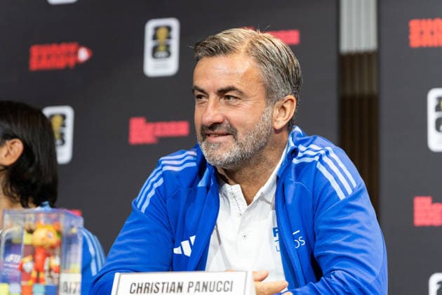 June 5, 2026, Toronto, Ontario, Canada: Christian Panucci, Italian football FIFA legend speaks during a press conference, PK, Pressekonferenz as part of the Italian FIFA Legends Tour in Toronto. on June 5, 2026 in Toronto, Canada. Italian FIFA Legends Tour In Toronto  - ZUMAe321 20260605_zsa_e321_051 Copyright: xLeonardoxRamirezx