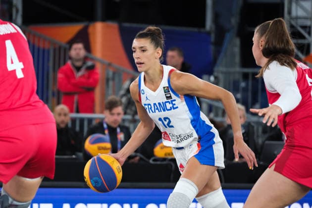 June 5, 2026, Warsaw, Masovian Voivodeship, Poland: France s LAETITIA GUAPO (12) in action during a FIBA 3x3 Basketball World Cup women s last 16 game between France and Czechia in Warsaw, Poland. Warsaw Poland - ZUMAk204 20260605_zip_k204_106 Copyright: xRomanxKozielx