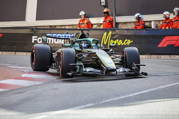 18 Lance Stroll (CAN) of Aston Martin Aramco Formula One Team driving the Honda AMR26 on track during the FP2 of the FORMULA 1 GRAND PRIX DE MONACO 2026 at the Circuit de Monaco in Monaco, Monaco on Friday June 05, 2026 (Photo by ATP, Tennis Herren Bildagentur Jean Pierre Thill)  Copyright: xJeanxPierrexThill ATPxBildagentur SPPx Sportspressphoto_SPR161283