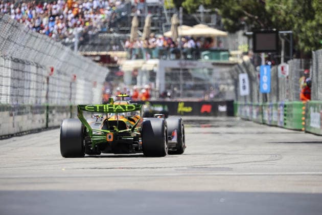 1 Lando Norris (GBR) of McLaren Mastercard F1 Team driving the Mercedes MCL40 on track during the FP1 of the FORMULA 1 GRAND PRIX DE MONACO 2026 at the Circuit de Monaco in Monaco, Monaco on Friday June 05, 2026 (Photo by ATP, Tennis Herren Bildagentur Jean Pierre Thill)  Copyright: xJeanxPierrexThill ATPxBildagentur SPPx Sportspressphoto_SPR161446