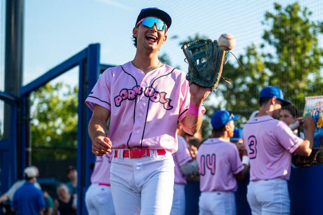 Williamsport Crosscutters v Trenton Thunder - MLB, Baseball Herren, USA Draft League Baseball Brett Patten of the Trenton Thunder reacts before an MLB Draft League baseball game at Trenton Thunder Ballpark in Trenton, United States, on June 5, 2026. Trenton United States  Copyright: xDanxSquicciarinix originalFilename:squicciarini-williams260605_npMl7.jpg