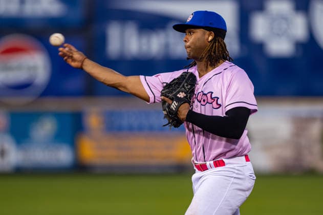 Williamsport Crosscutters v Trenton Thunder - MLB, Baseball Herren, USA Draft League Baseball Carsten Sabathia III of the Trenton Thunder throws the ball during an MLB Draft League baseball game at Trenton Thunder Ballpark in Trenton, United States, on June 5, 2026. Trenton United States  Copyright: xDanxSquicciarinix originalFilename:squicciarini-williams260605_npI8l.jpg