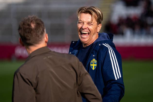 Denmark v Sweden, Women™s World Cup Qualification, Odense, Denmark Odense, Denmark. 05th, June 2026. Head coach Tony Gustavsson of Sweden seen during the Women™s World Cup Qualifier match between Denmark and Sweden at Odense Stadion in Odense. Denmark, Odense  Copyright: xGonzalesxPhoto KentxRasmussenx