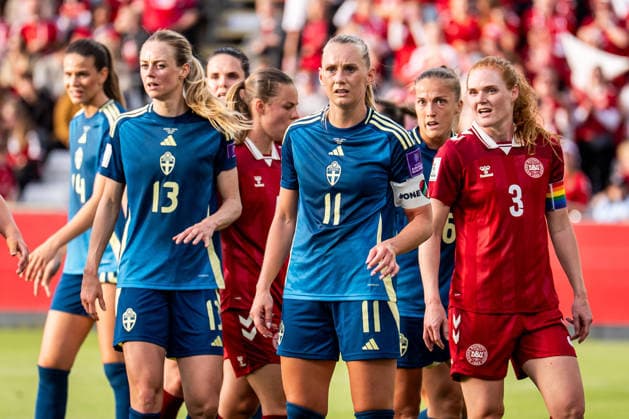 Denmark v Sweden, Women™s World Cup Qualification, Odense, Denmark Odense, Denmark. 05th, June 2026. Stina Blackstenius (11) of Sweden seen during the Women™s World Cup Qualifier match between Denmark and Sweden at Odense Stadion in Odense. Denmark, Odense  Copyright: xGonzalesxPhoto KentxRasmussenx