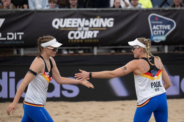 QUEEN KING OF THE COURT Hamburg, Germany 06 06 2026 HAMBURG, GERMANY JUNE 6 Melanie Paul GER , Lea Kunst GER during the QUEEN KING OF THE COURT at Hamburg on June 6, 2026 in Hamburg, Germany Copyright: xBEAUTIFULxSPORTS PeterxWeberx