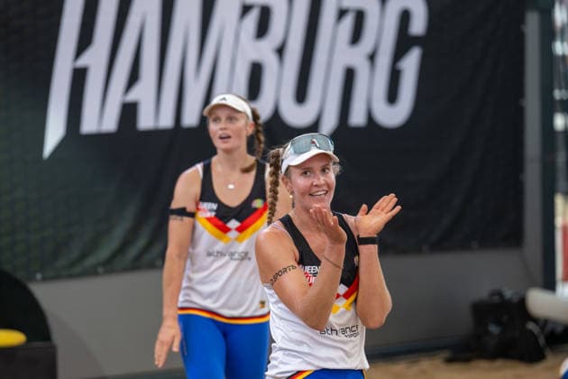 QUEEN KING OF THE COURT Hamburg, Germany 06 06 2026 HAMBURG, GERMANY JUNE 6 Melanie Paul GER , Lea Kunst GER during the QUEEN KING OF THE COURT at Hamburg on June 6, 2026 in Hamburg, Germany Copyright: xBEAUTIFULxSPORTS PeterxWeberx