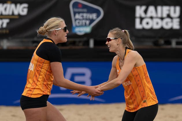 QUEEN KING OF THE COURT Hamburg, Germany 05 06 2026 HAMBURG, GERMANY JUNE 5 Kim van de Velde GER , Brecht Piersma NED during the QUEEN KING OF THE COURT at Hamburg on June 5, 2026 in Hamburg, Germany Copyright: xBEAUTIFULxSPORTS PeterxWeberx