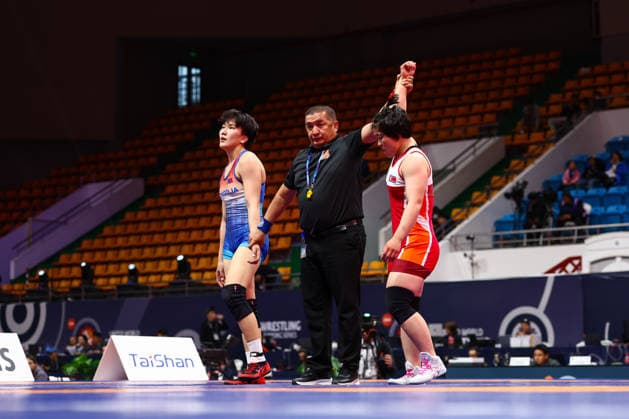 World Ranking Series Ulaanbaatar Open 65kg WW Hyon Gyong Mun PRK df Enkhjin Tuvshinjargal MGL Copyright: xJakexKirkmanx xUnitedxWorldxWresx Jake Kirkman United World Wres