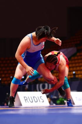 World Ranking Series Ulaanbaatar Open 68kg WW Delgermaa Enkhsaikhan MGL df Sol Gum Pak PRK Copyright: xJakexKirkmanx xUnitedxWorldxWresx Jake Kirkman United World Wres