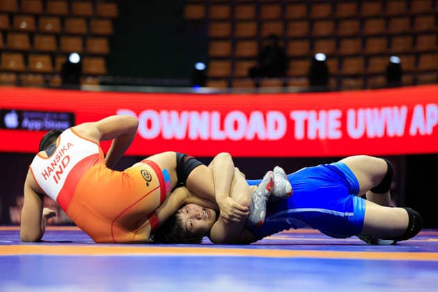 Wrestling Ranking Series Ulaanbaatar Open 55kg WW Hyogyong Choe PRK df Hansika Lamba IND Copyright: xKostadinxAndonovx xUnitedxWorldxWrestlingx Kostadin Andonov United World Wrestling
