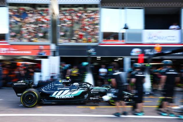 12 KIMI ANTONELLI Andrea ita , Mercedes AMG F1 Team W17, action Monte Carlo Monaco