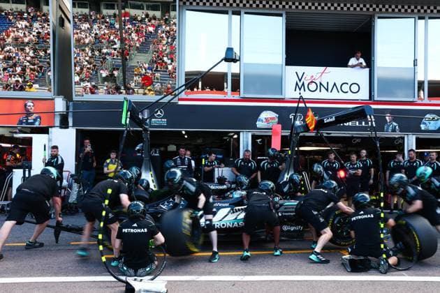 63 RUSSELL George gbr , Mercedes AMG F1 Team W17, action Monte Carlo Monaco