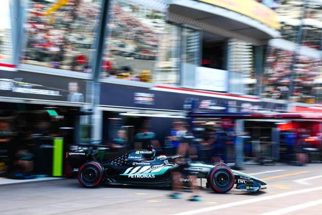 12 KIMI ANTONELLI Andrea ita , Mercedes AMG F1 Team W17, action Monte Carlo Monaco