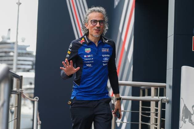 Team Principal Laurent Mekies Visa Cash App RB arrives at the paddock by boat, 3 Free Practice, Monaco Grand Prix, Motorsport, Men, Formula 1, 06 06 2026 Monte Carlo Monaco MCO Copyright: xkolbert-press ChristianxKolbertx