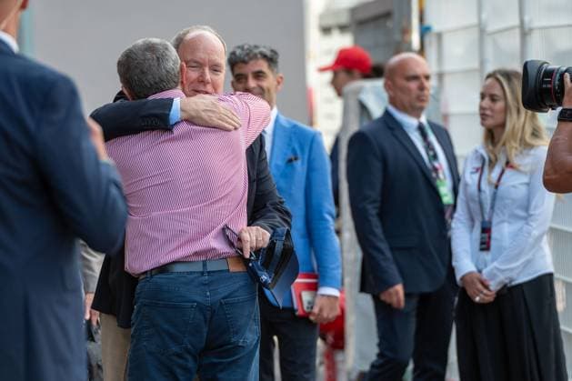 Albert II, Prince of Monaco, Stefano Domenicali, President and CEO of Formula One, Grand Prix of Monaco, Motorsport, Men, Formula 1, 06 06 2026 Monte Carlo Monaco MCO Copyright: xkolbert-press MartinxWdziecznyx
